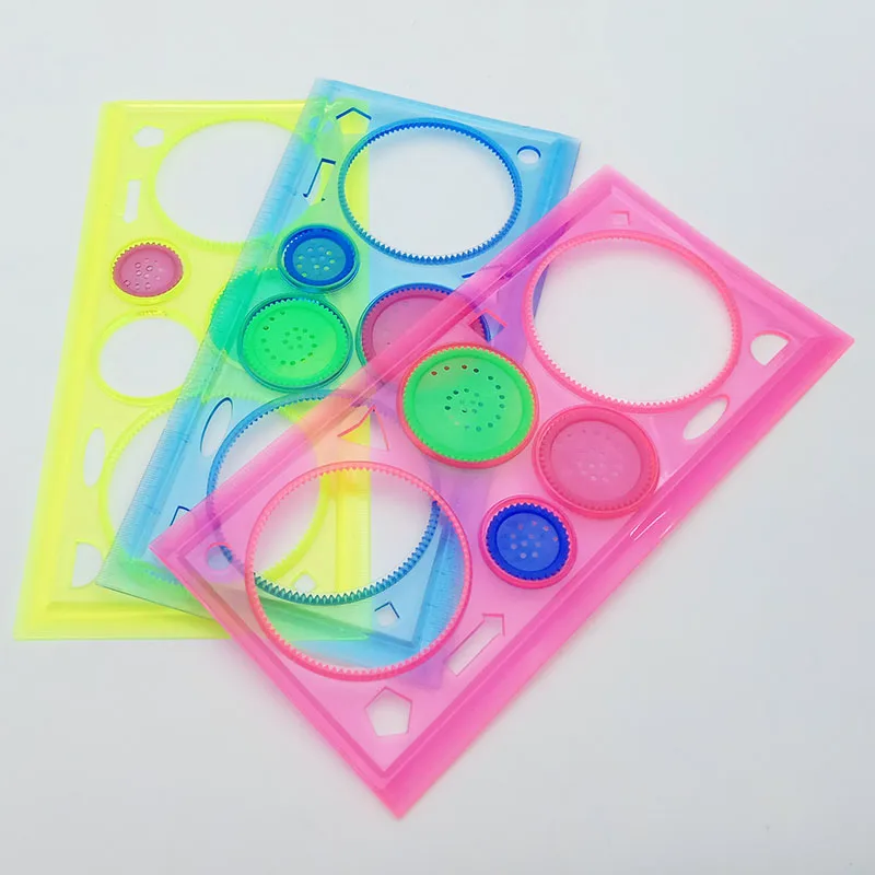 1 шт./компл. креативный шаблон для рисования линейка Спирограф геометрический