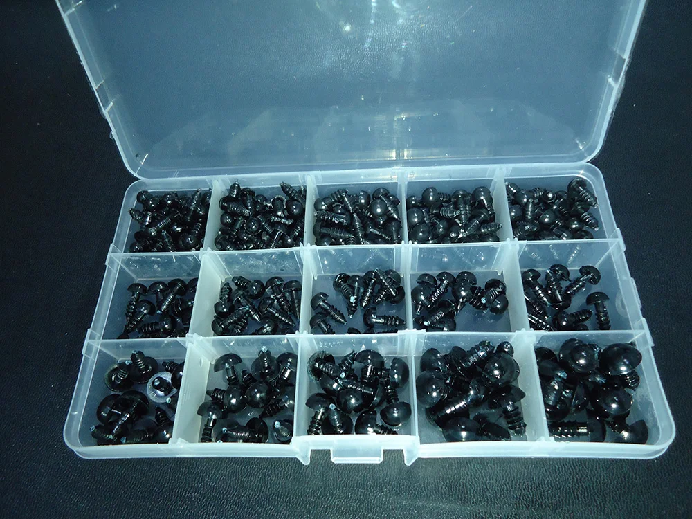 Пластиковые игрушки для рукоделия 150 комплектов/коробка безопасные глаза кукол