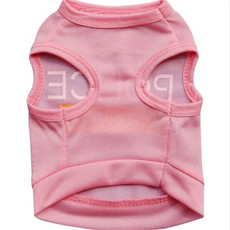 Полиция Отпечатано Черная Футболка Домашних Собак Пальто Одежда XS-L Hot Малый