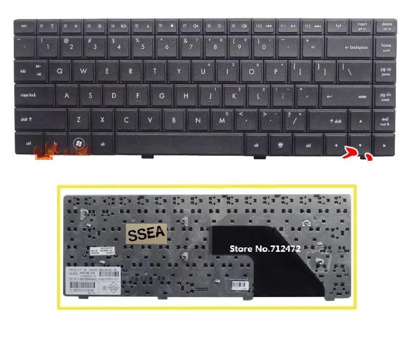 

Ssea Новый Ноутбук США клавиатура Английский для HP Compaq Cq320 CQ321 cq325 CQ326 CQ420 cq421