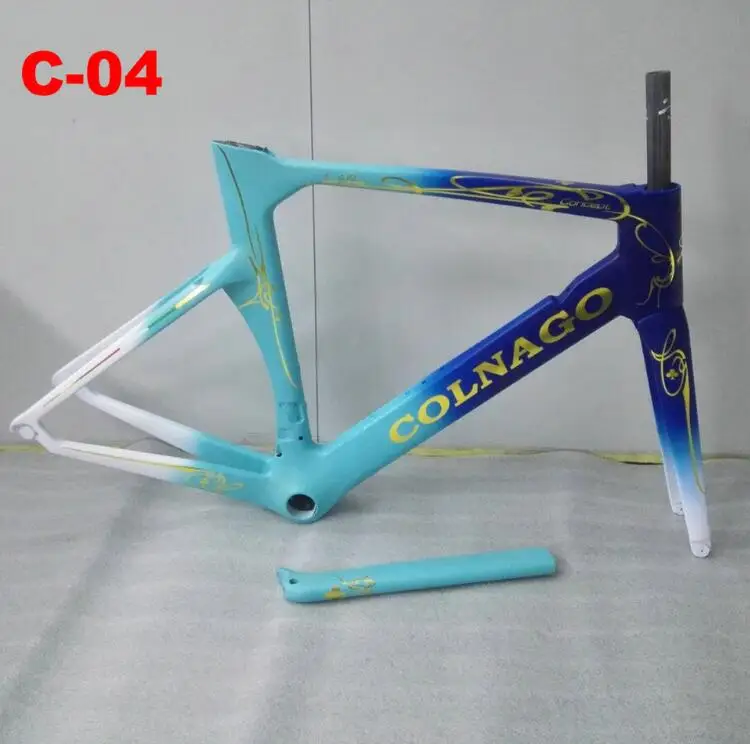 C 04 Colnago Concept T1100 карбоновая рама для велосипеда, полный комплект велосипедных рам, подходит для Di2 и механических дорожных групп - Цвет: C 04