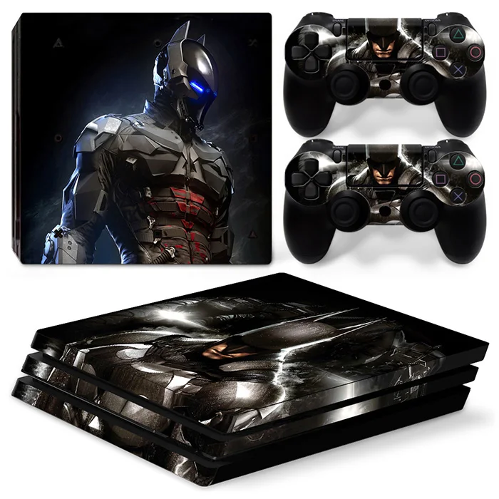 Бэтмен наклейки из игры Наклейка для sony PS4 Pro консоли+ 2 шт контроллер защитная пленка