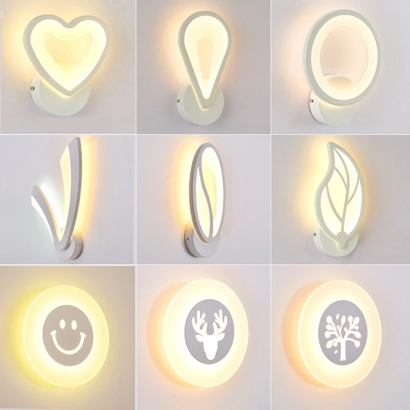 Светодиодный настенный светильник в скандинавском стиле для спальни гостиной