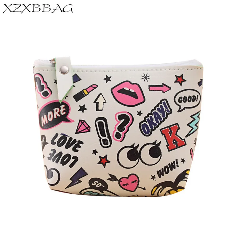 

Женский кошелек для монет XZXBBAG из искусственной кожи, модный современный маленький кошелек на молнии для девочек, милый детский Повседневны...