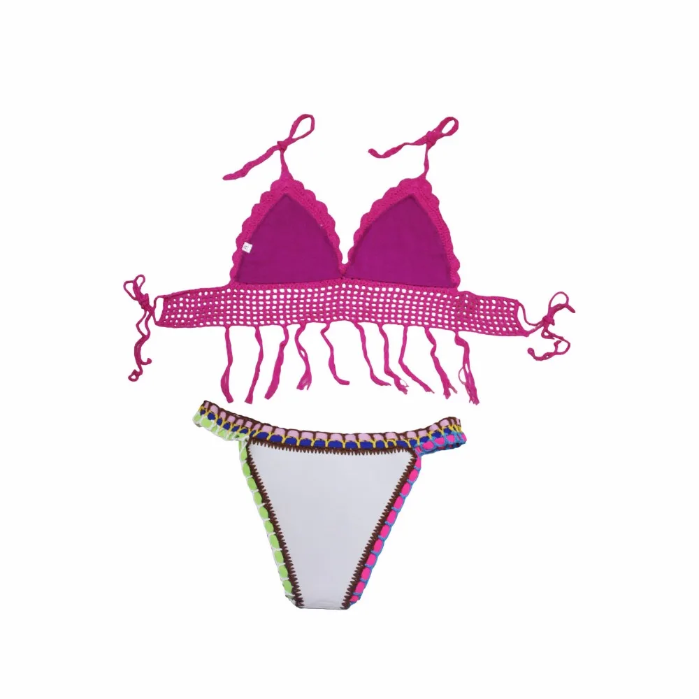 Сексуальная кисточкой Купальники для малышек Для женщин 2018 шнуровкой белого и