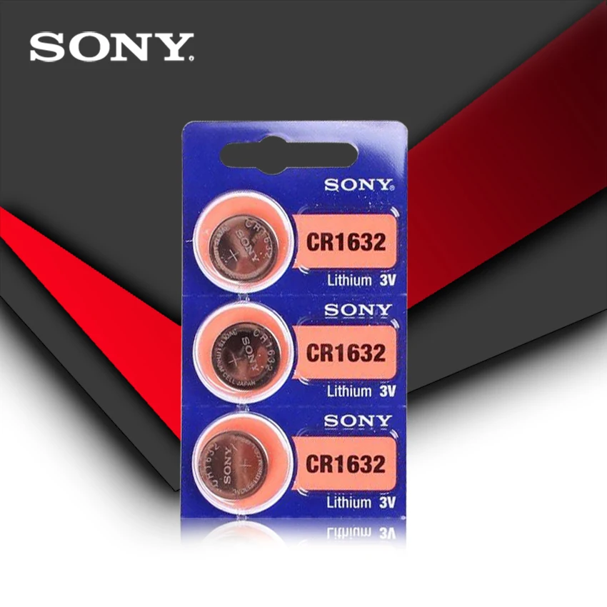 5 шт. sony CR1632 кнопочный Аккумулятор для часов автомобиля дистанционного ключа cr 1632 ECR1632 GPCR1632 3 В литиевая батарея