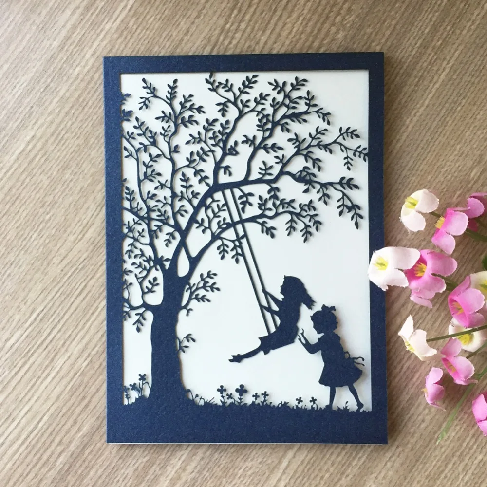 100 шт. элегантные открытки Пригласительные для детей на день рождения|Открытки и