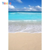 yeele blue sky clouds sea wave beach summer holiday photography backgrounds customized photographic backdrops for photo studio