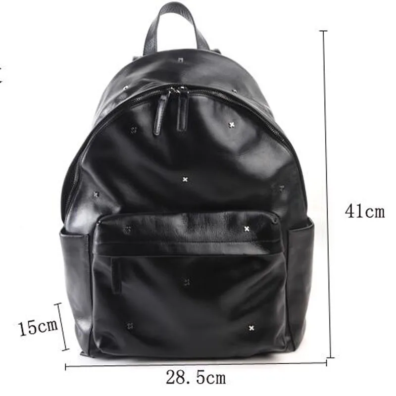 

AETOO Pure leather original personality fashion shoulder bag leather Europe and the United States and South Korea leisure backpa