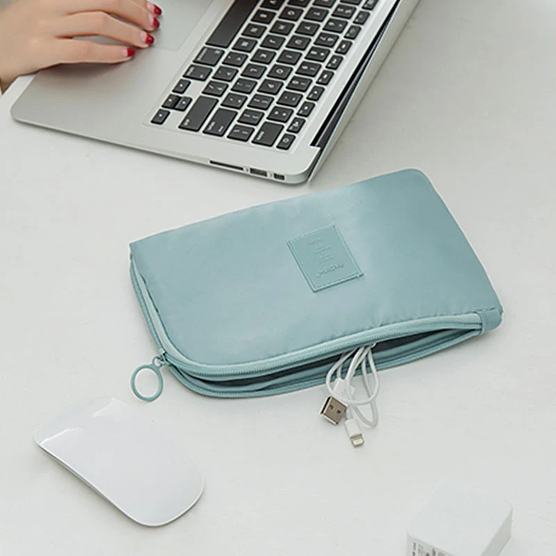 Маленькая дорожная цифровая сумка для хранения данных USB органайзер зарядки