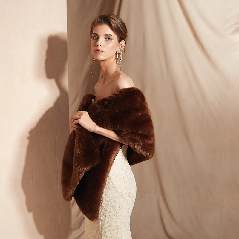 Женское свадебное болеро Forevergracedress элегантное мягкое пальто из искусственного