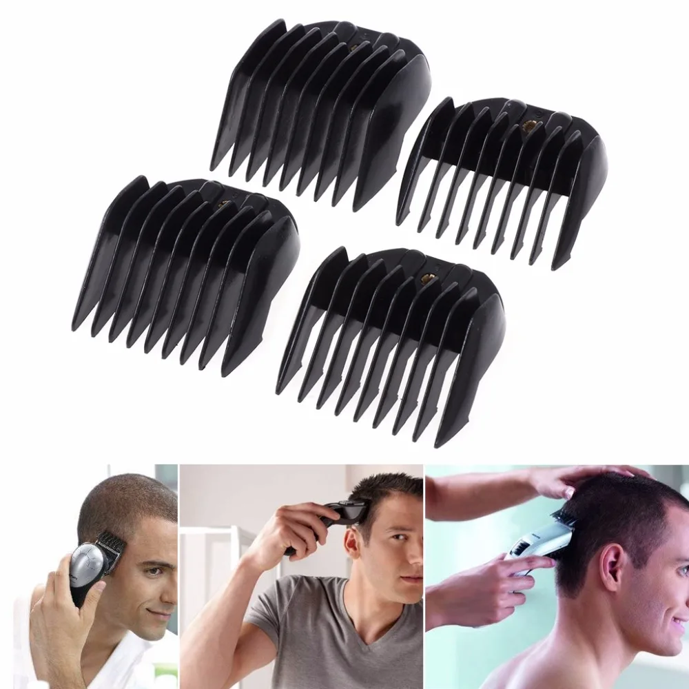 

4Pcs Universal Hair Clipper Limit Combs Guide Guard Attachment Size 3.6.9.12mm
