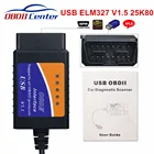 Диагностический кабель Elm327, Usb V1.5, Obd2, с чипом Pic18f25k80, Elm 327, оборудование 1,5, сканер Obd Ii, Elm 327, Usb 25k80