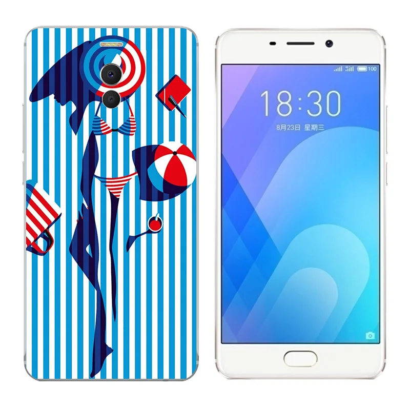 Чехол для телефона Meizu M6 Note силиконовый чехол с треугольным принтом Meilan сумки