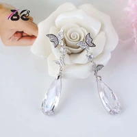 be 8 new vintage butterfly shape long drop dangle earrings multicolour color for women fashion jewelry boucle doreille e758