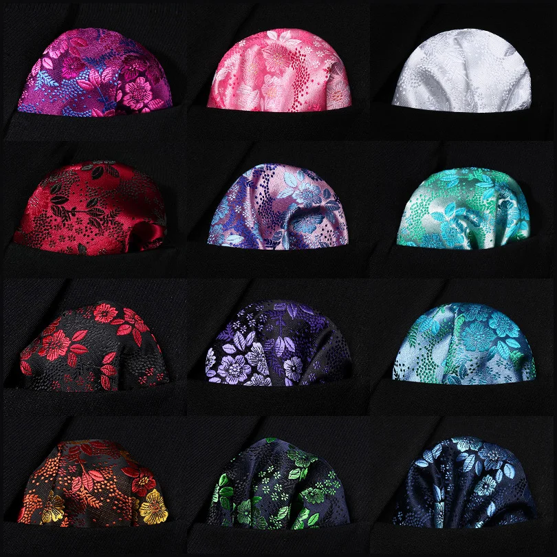 Платок для свадебной вечеринки # C6 Классический Карманный платок с цветочным