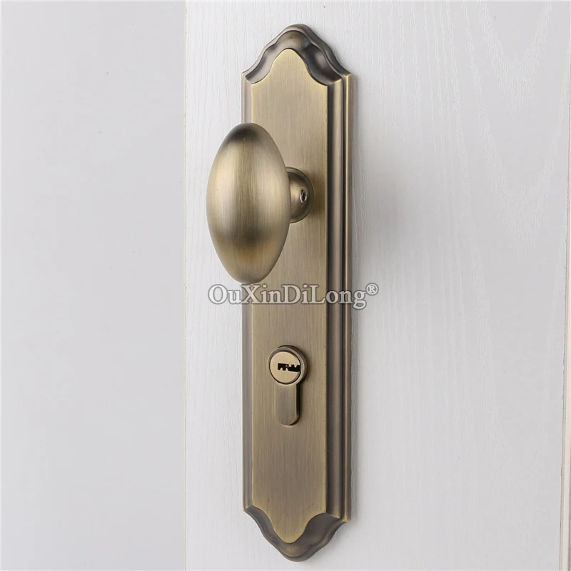 High Quality European Mortise Door Lock Set Copper Interior Silent Knobs for Living Room Bedroom Bathroom Black/Bronze | Обустройство