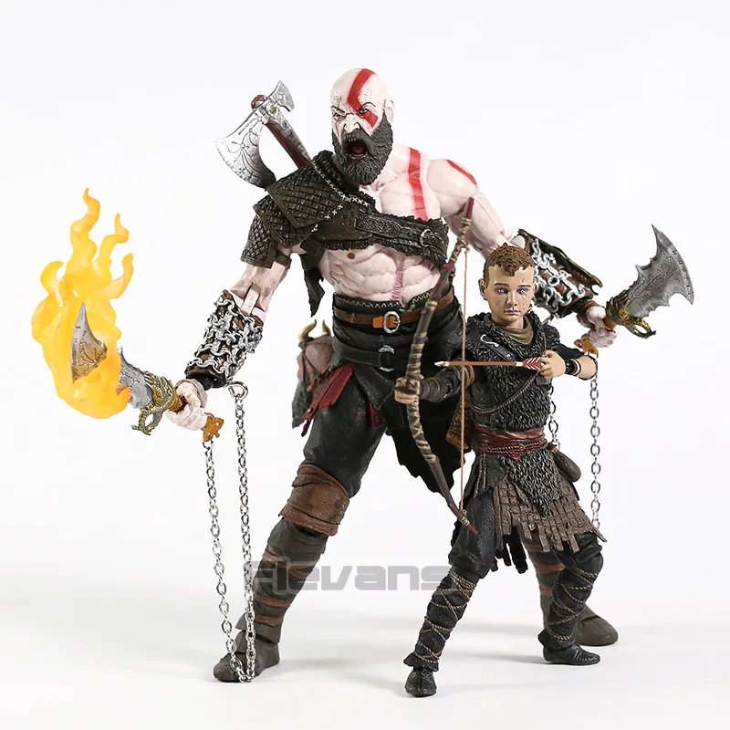 NECA God of War Kratos& Atreus конечная Фигурка Набор Коллекционная ПВХ модель игрушки
