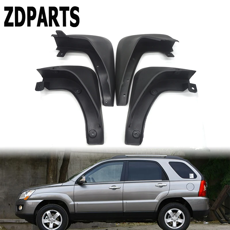 ZDPARTS автомобильные передние и задние брызговики для 2004 2005 2006 2007 2008 2009 2010 KIA Sportage W/O облицовки брызговик аксессуары крылья