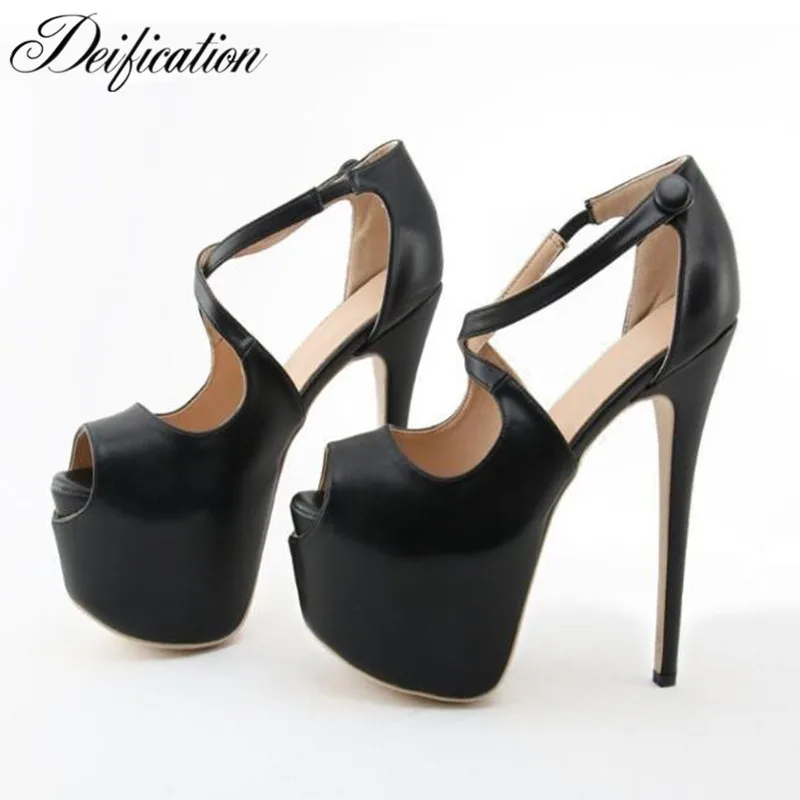 Апофеозом пикантные черные сапоги телесного цвета очень высокий каблук Модная