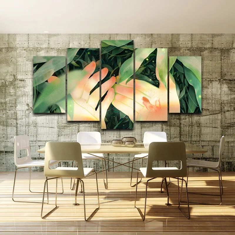 

Framed wall art pictures Printed Poster for Home Decor Spray Painting Decoration Artistic Print Drawing on Canvas Cartoon AE0529