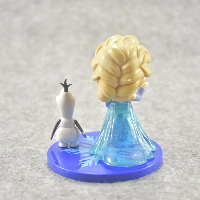 Disney Frozen 3 компллот 5 9 см милый Q Veresion Принцесса Эльза И Олаф фигурки ПВХ аниме