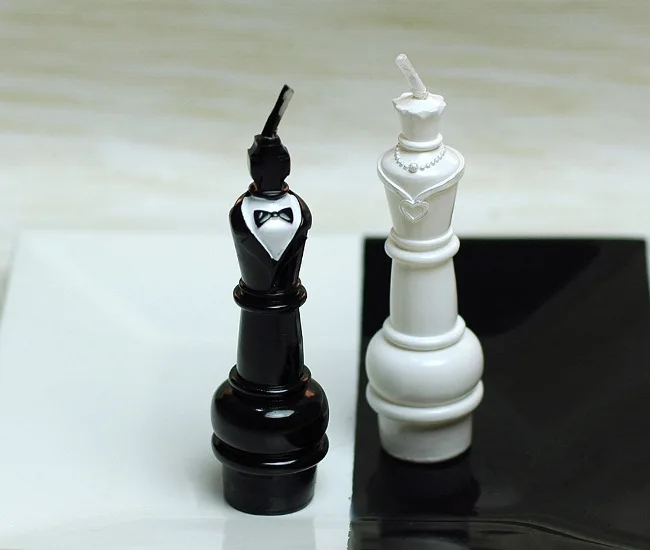 Свадебный сервис шахматные сувениры в виде короля и королевы которые могут