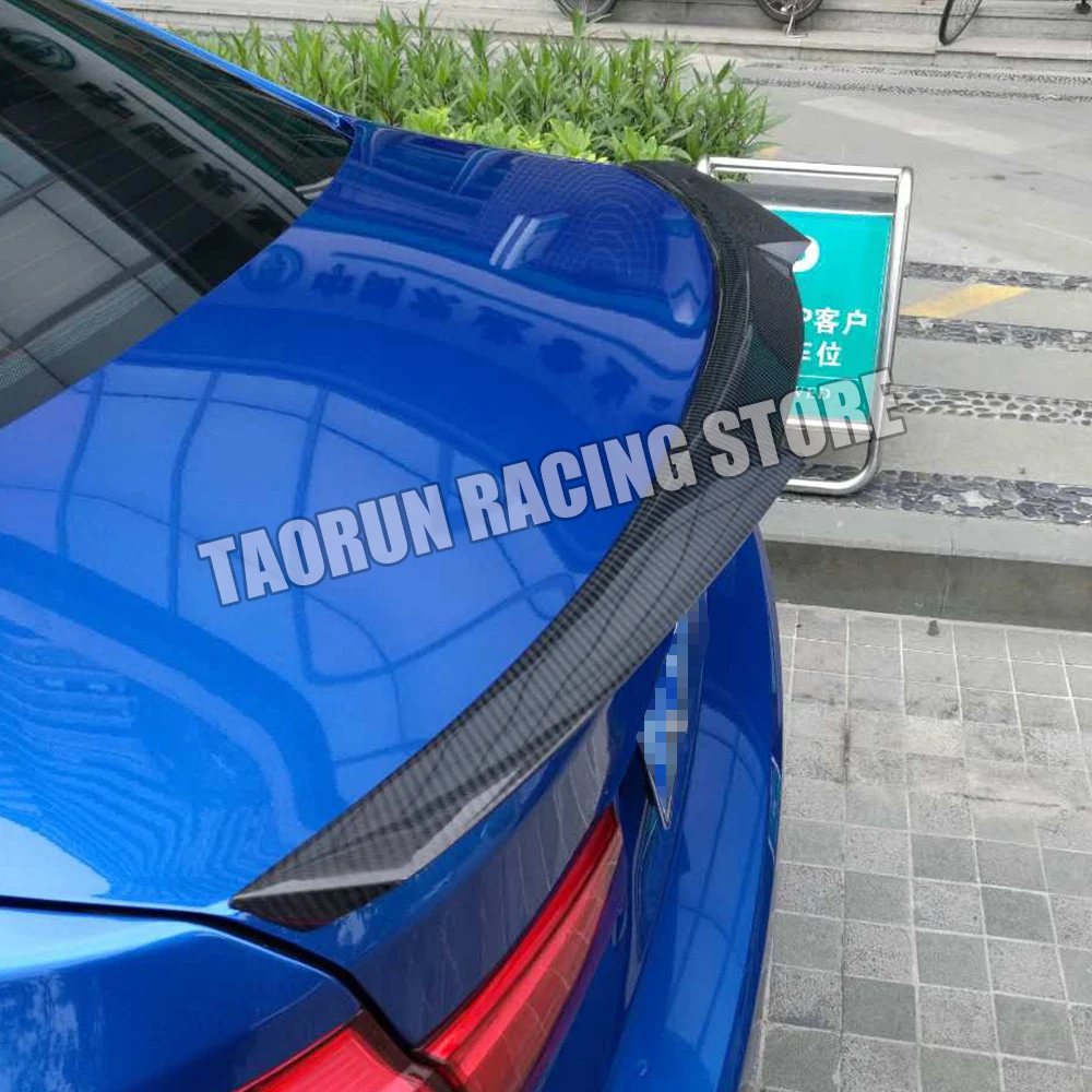 Стайлинг M4 задний спойлер из углеродного волокна для BMW F30 316 318 320 328 330 335 340 и F80 M3 12