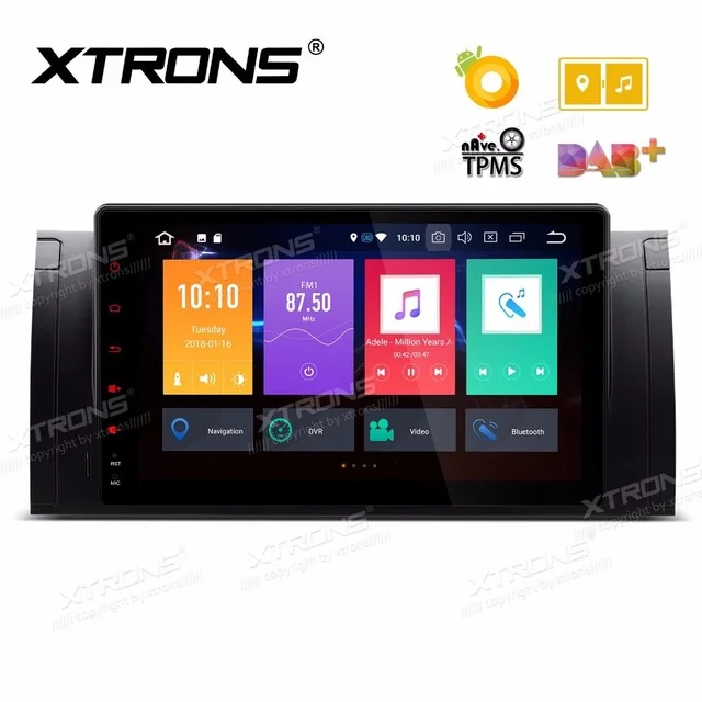Автомобильный мультимедийный GPS радиоприемник 9 дюймов Android 8 0 для BMW X5 E53 1999 2006 и E39
