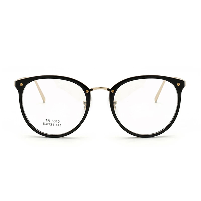 Модный Овальный металлический рецепт на очки для зрения близорукости оптический