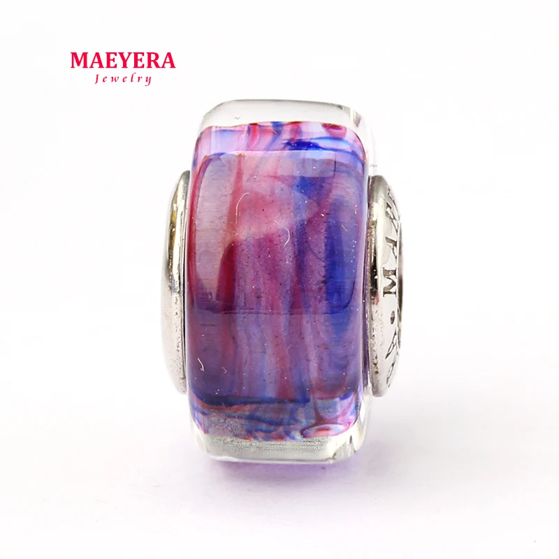 Стеклянные бусины в форме бочонка MAEYERA подлинные из муранского стекла с