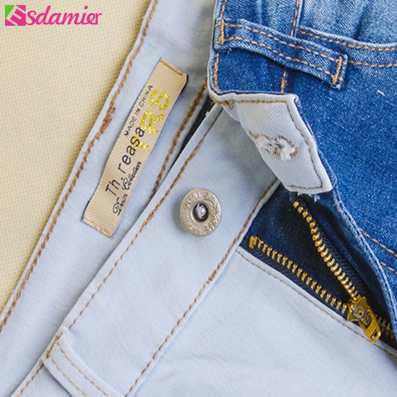 Женские рваные джинсы ESDAMIER винтажные узкие брюки со средней талией повседневные