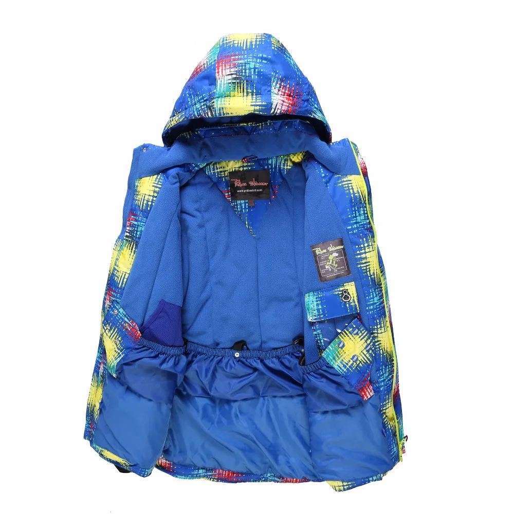 Мужская лыжная куртка с синим принтом Detector зимний лыжный костюм для улицы