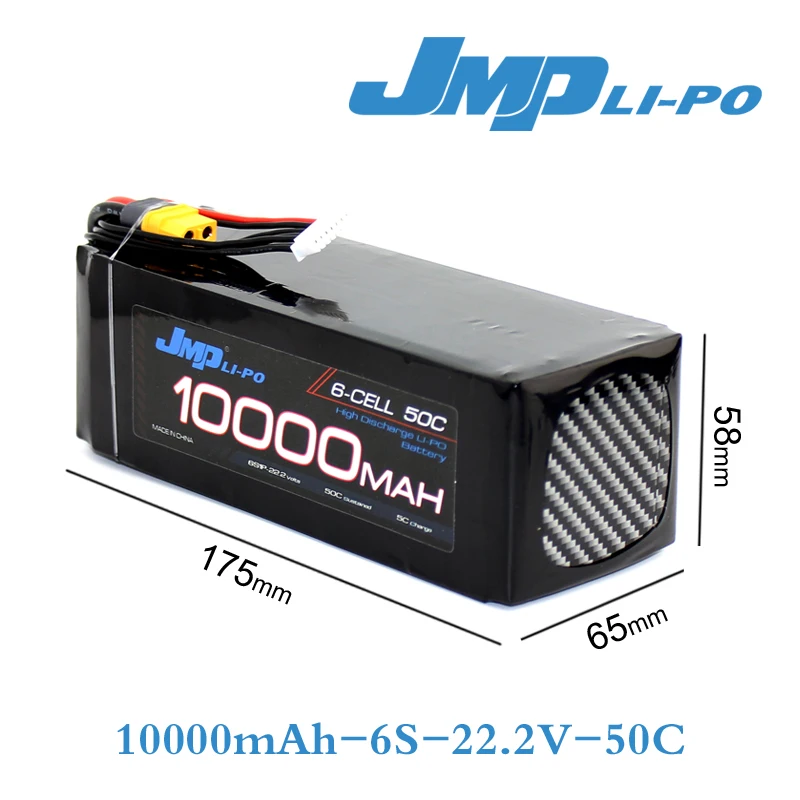 1 шт. JMP Lipo батарея 6S 10000mAh 22 2 V аккумулятор 50C для вертолетов RC модели akku литий