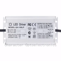 1pcs isolation 100w ac85 277v led driver 6 10x10 3a dc18 34v ip67 waterproof constant current for spotlights