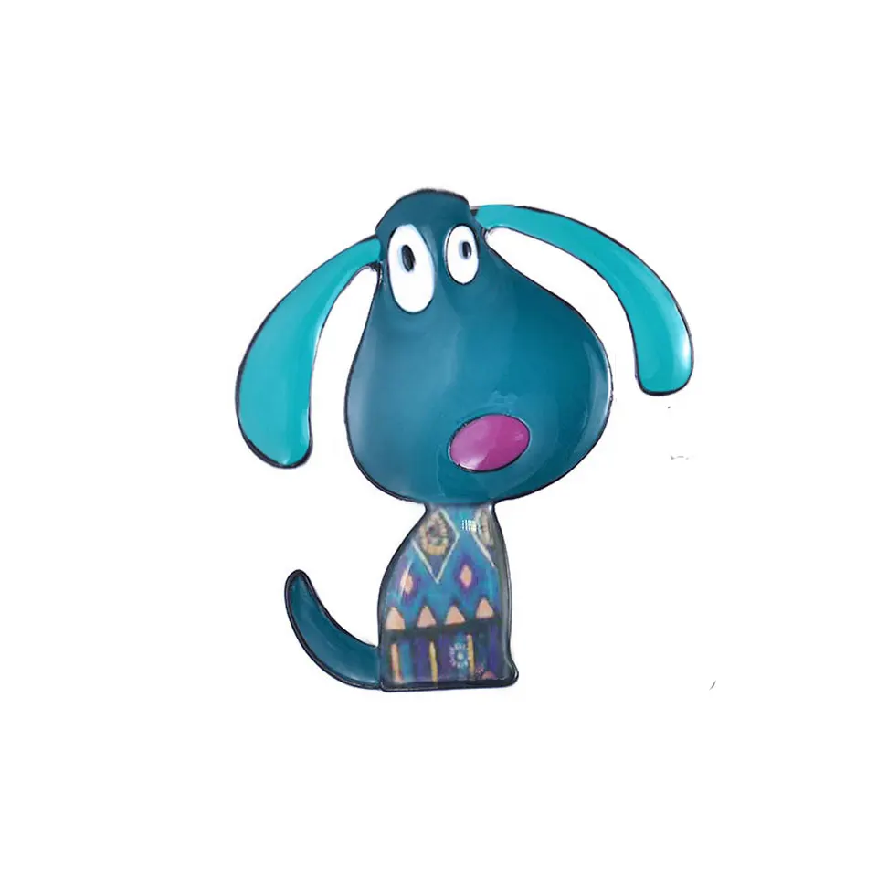 D &amp Rui ювелирные изделия Милая брошь для собак металлическая шпилька из сплава