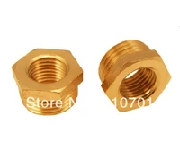 lot5 brass pipe thread 1 male x 34 female bspp connection adapter reducer bushing busher connector hexagon plumbing fittings