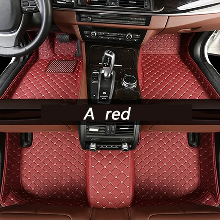 A red Пользовательские автомобильные коврики для honda accord 2003 2007- городской Джаз crv civic stream elysion spirior insight коврики для автомобилей - Название цвета: A red