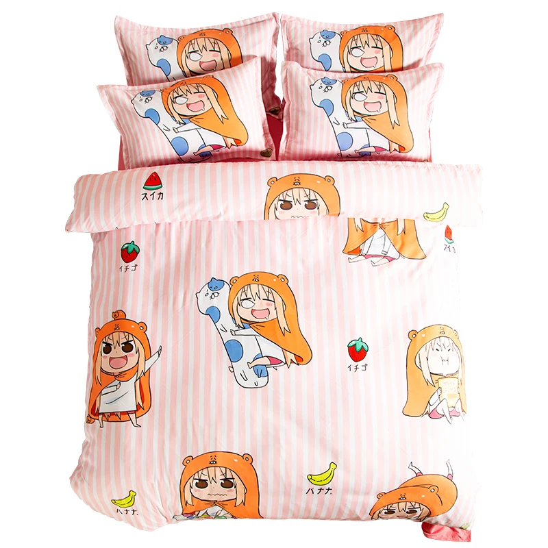 Mxdfafa аниме Himouto! Umaru-chan пододеяльник набор постельных принадлежностей роскошный пододеяльник включает в себя 1 пододеяльник и 2 наволочки
