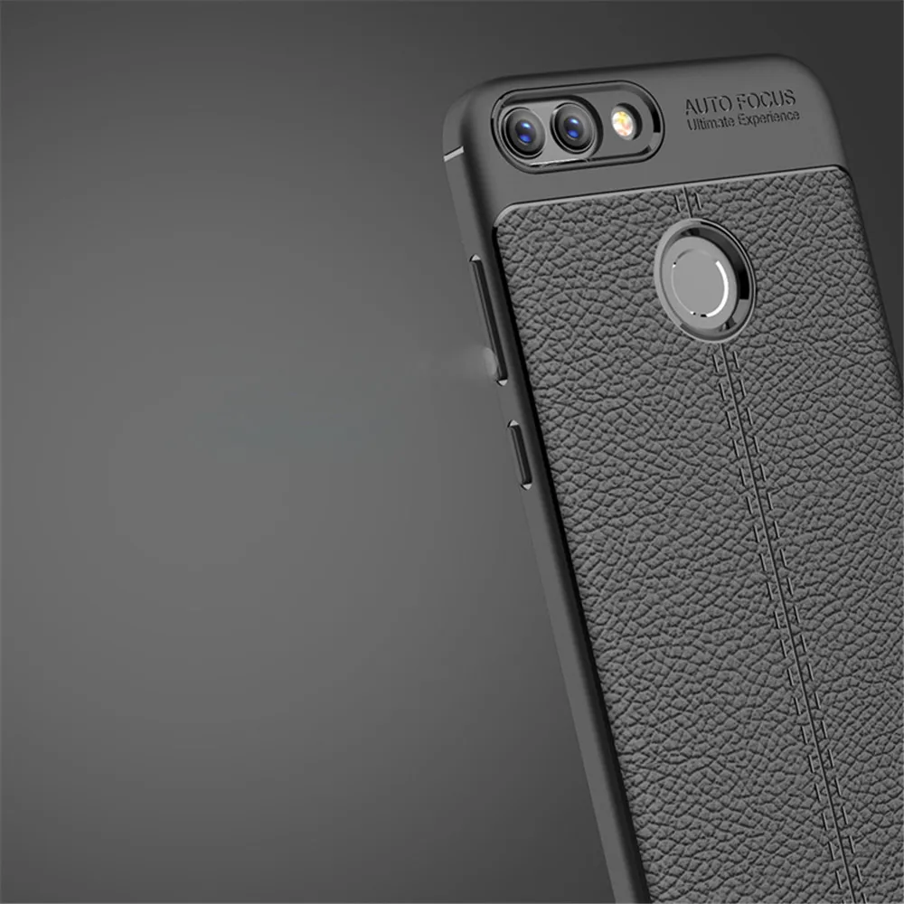 Для huawei P Smart чехол P Smart Cover противоударный кожаный бампер прочный Чехол из термополиуретана и силикона для huawei P Smart