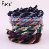 boho colors rubber bands for women knot hair gums stretchable hair ties ponytail holders hair rings elastic hair accessories