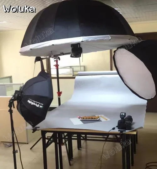 Отражающий зонтик для фотосъемки 16 параболический зонтик с глубоким горлом черного и серебристого цвета зонтик с мигающим глубоким серебристым светом CD50 T08