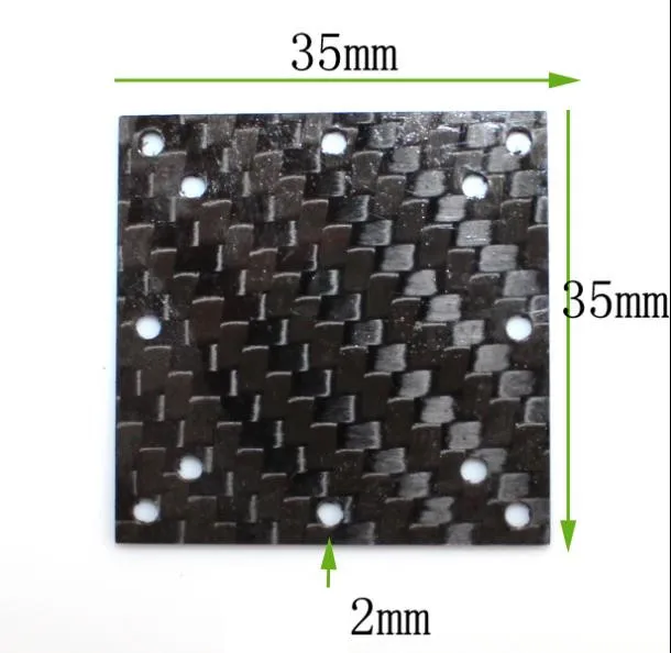 

35X35mm Carbon Fiber Fixed Plate Airplane Center Plate Accessories Chassis