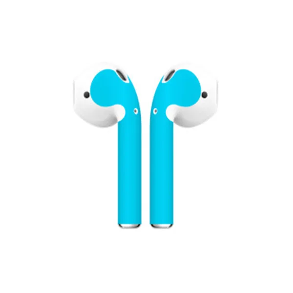 Тонкая кожа Наклейка для Apple Airpods Air Pods наушники наклейка Наушники Аксессуары - Цвет: Blue