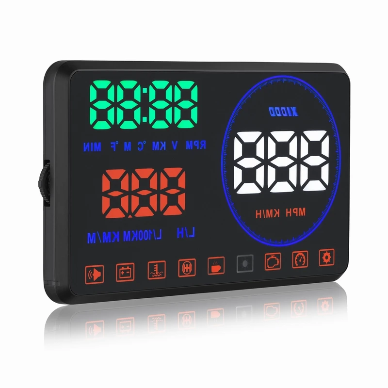 

XYCING M9 OBD2 Car HUD 5.5 inch Heads Up Display Windshield Projector Speedometer RPM Fuel Consumption
