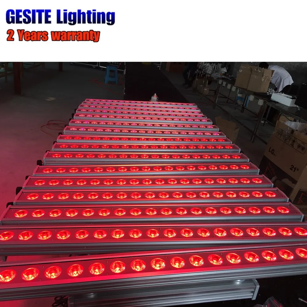 4 шт./лот 220 Вт Водонепроницаемый светодиодный настенный светильник 18X18W RGBWAP |