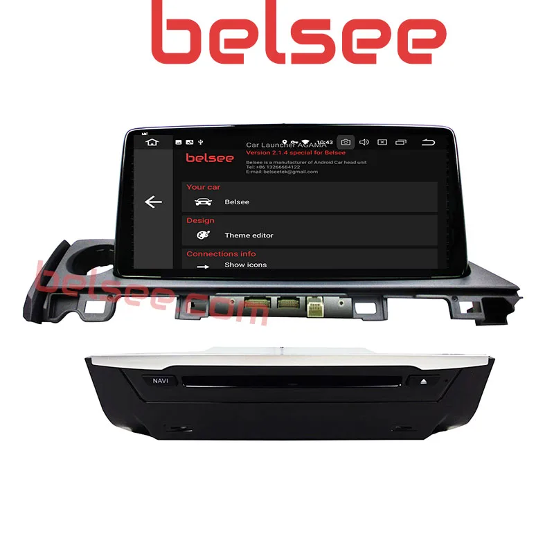 Belsee для Mazda 6 2013- 10,2" ips экран Android 8 Восьмиядерный 4 Гб Радио Стерео gps головное устройство навигация Авторадио плеер BT