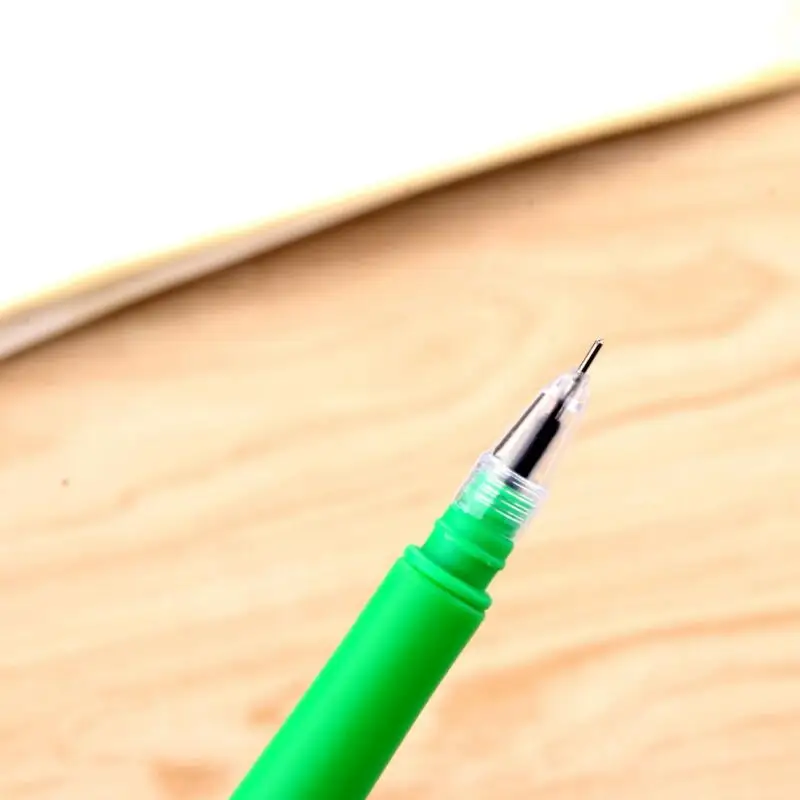 4 pcs/lot Cute Creative Cactus Gel Pens Stationery Office School Supplies Gift Pen 0.38mm Black Ink | Канцтовары для офиса и