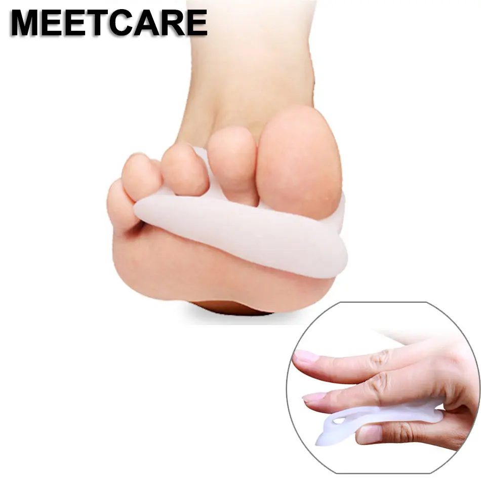 MEETCARE 3 молоток поддержка пальцев ног коврики Hallux Valgu коррекция большого пальца ортопедическая скобка силиконовый гель для большого пальца