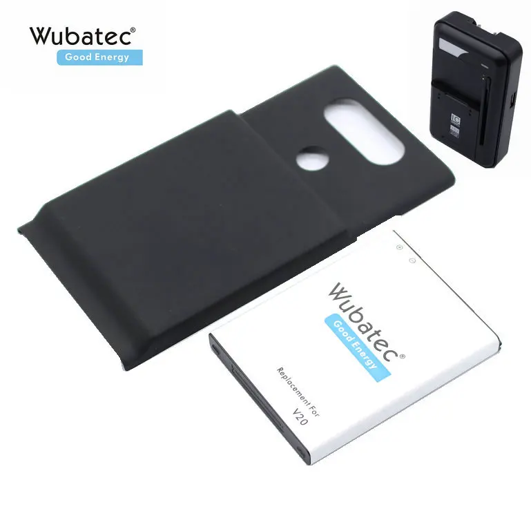 Wubatec 1x6400 мАч BL-44E1F Расширенная Задняя крышка батареи+ универсальное зарядное устройство для LG V20 H990 F800 VS995 US996 LS997 H910 H918